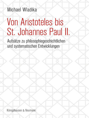 cover image of Von Aristoteles bis St. Johannes Paul II.